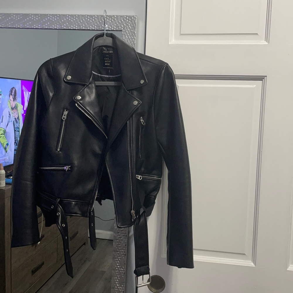 Zara leather jacket